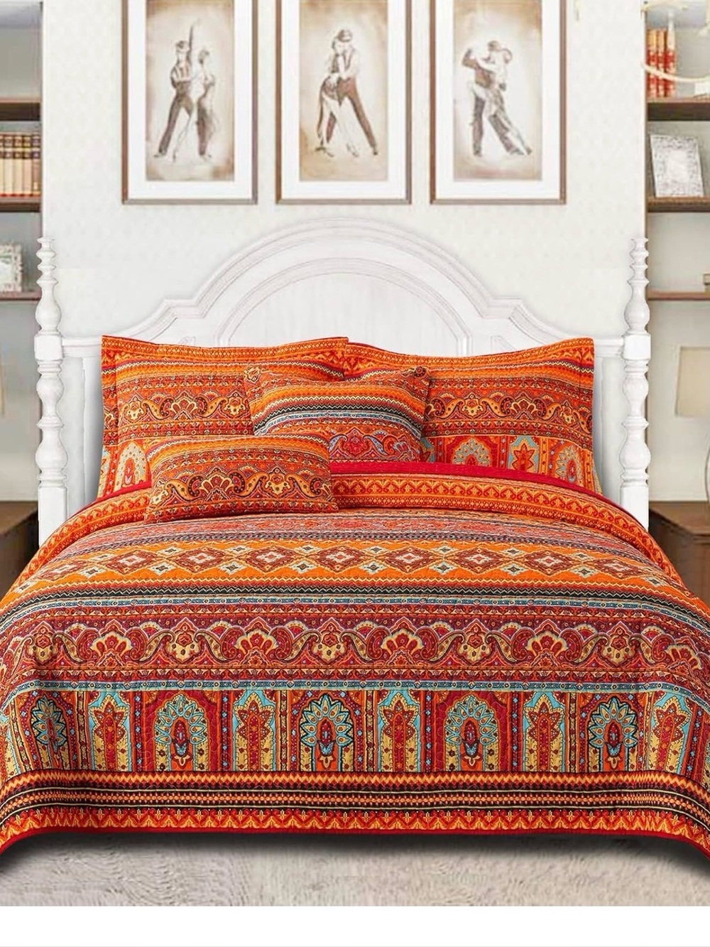 Cotton Quilt King Size Bedding Set - NWT
